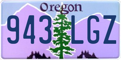 OR license plate 943LGZ