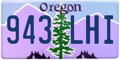 OR license plate 943LHI