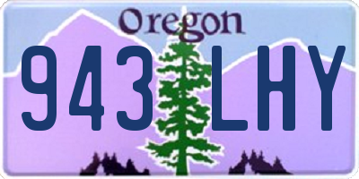 OR license plate 943LHY