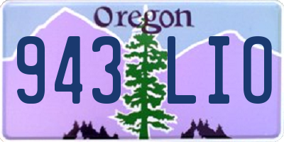 OR license plate 943LIO