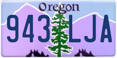 OR license plate 943LJA