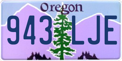 OR license plate 943LJE