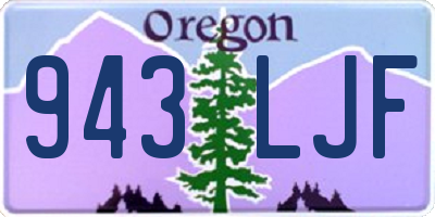 OR license plate 943LJF