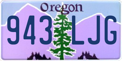 OR license plate 943LJG