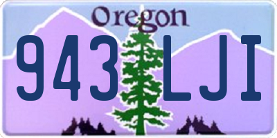 OR license plate 943LJI