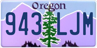 OR license plate 943LJM