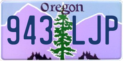 OR license plate 943LJP