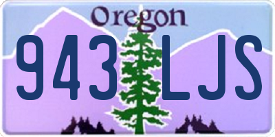 OR license plate 943LJS