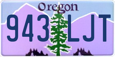 OR license plate 943LJT