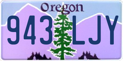 OR license plate 943LJY