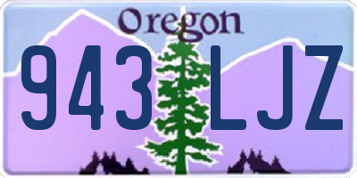OR license plate 943LJZ