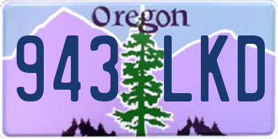 OR license plate 943LKD