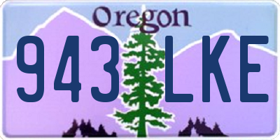 OR license plate 943LKE