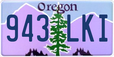 OR license plate 943LKI