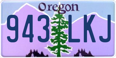 OR license plate 943LKJ