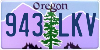 OR license plate 943LKV