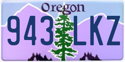 OR license plate 943LKZ