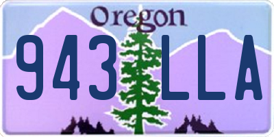 OR license plate 943LLA