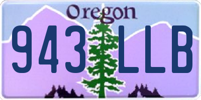 OR license plate 943LLB