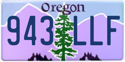 OR license plate 943LLF