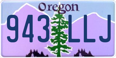 OR license plate 943LLJ