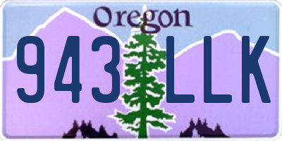 OR license plate 943LLK
