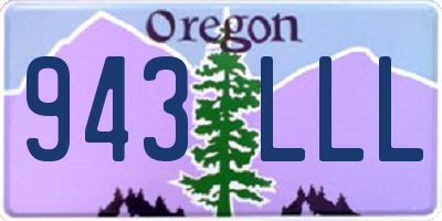 OR license plate 943LLL