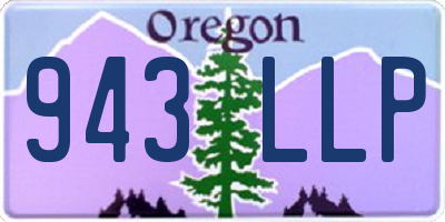 OR license plate 943LLP