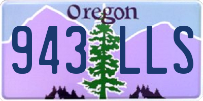 OR license plate 943LLS