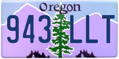 OR license plate 943LLT