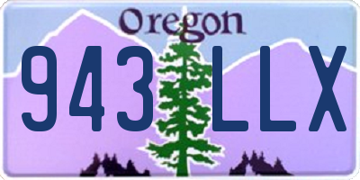 OR license plate 943LLX
