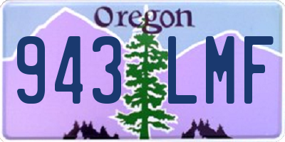 OR license plate 943LMF