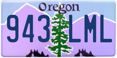 OR license plate 943LML