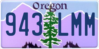 OR license plate 943LMM
