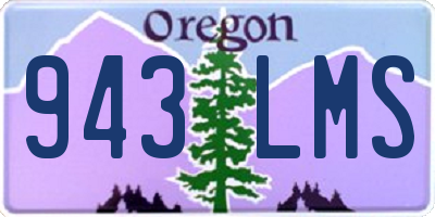 OR license plate 943LMS