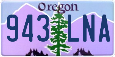 OR license plate 943LNA