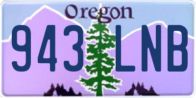 OR license plate 943LNB