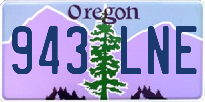 OR license plate 943LNE