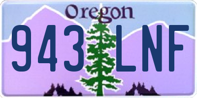 OR license plate 943LNF