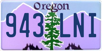 OR license plate 943LNI
