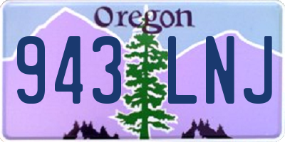 OR license plate 943LNJ
