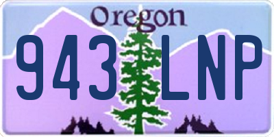 OR license plate 943LNP