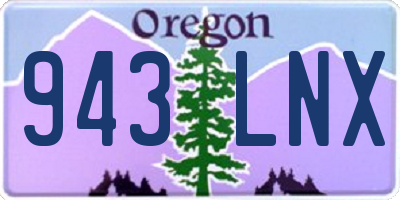 OR license plate 943LNX