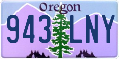 OR license plate 943LNY