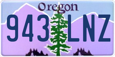 OR license plate 943LNZ