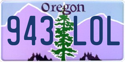 OR license plate 943LOL