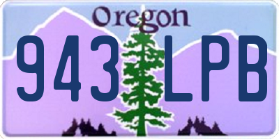 OR license plate 943LPB