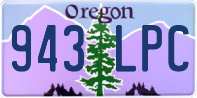 OR license plate 943LPC