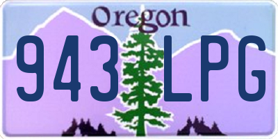 OR license plate 943LPG