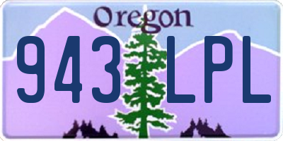 OR license plate 943LPL